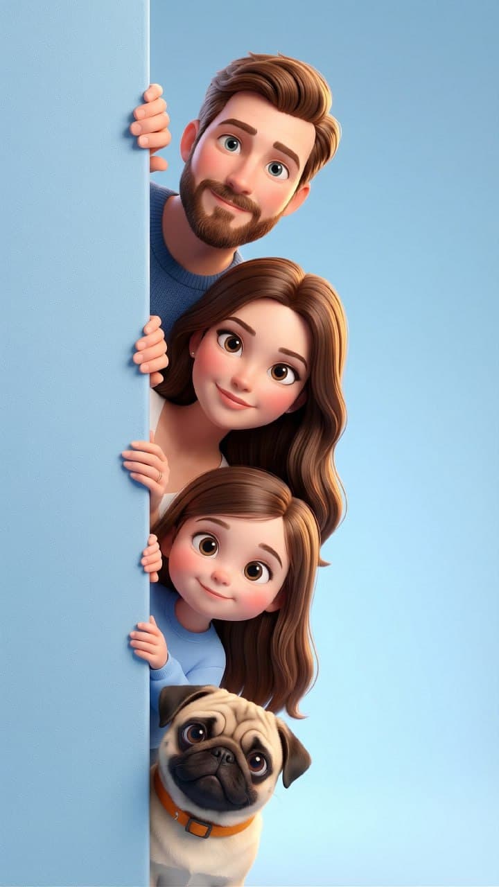 Семья в стиле Disney
