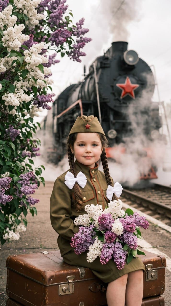 Винтажный портрет девочки