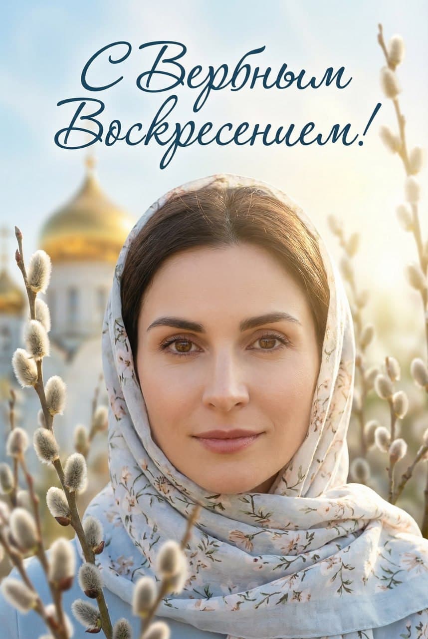 Вербная открытка