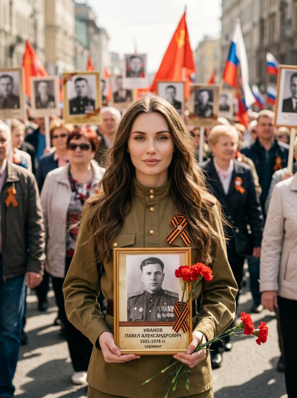 Женский портрет 9 мая