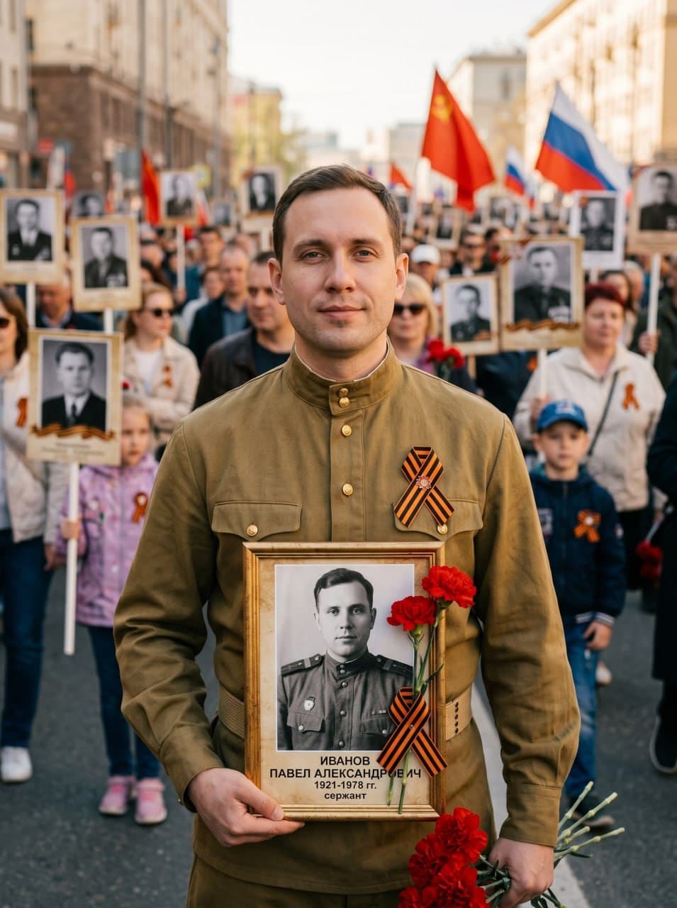 Мужской портрет 9 мая