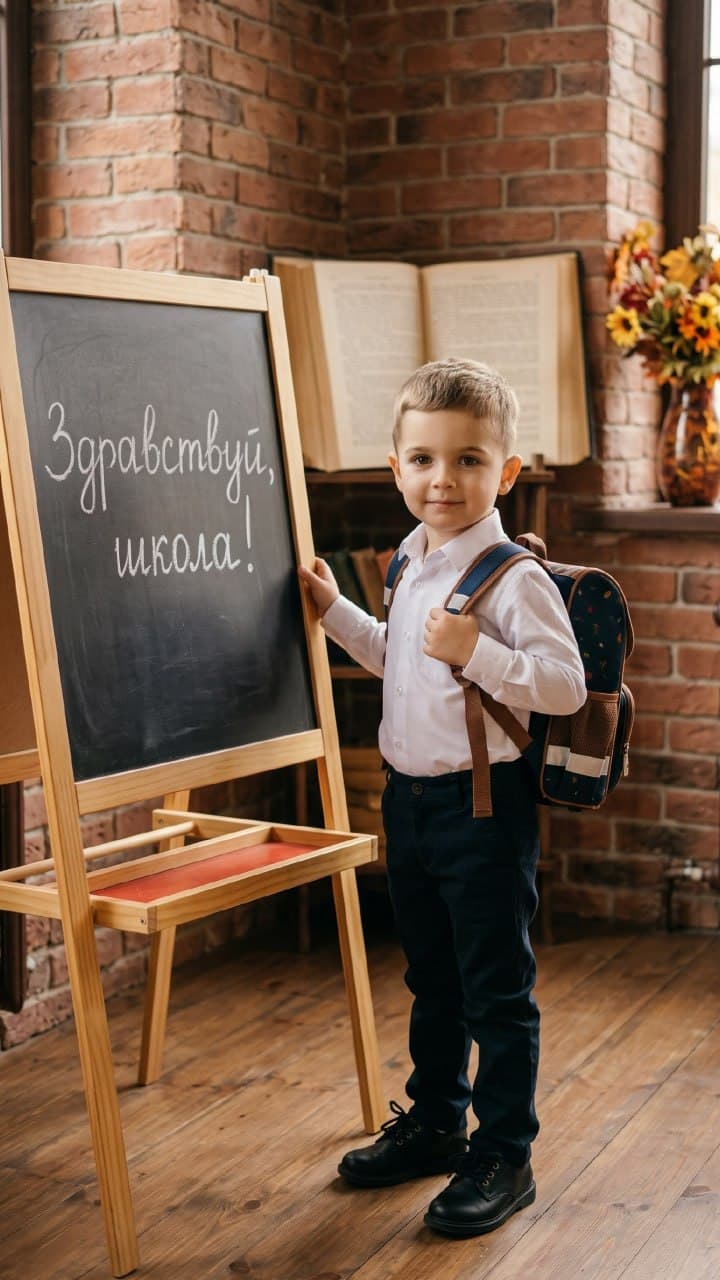Школьный портрет мальчика
