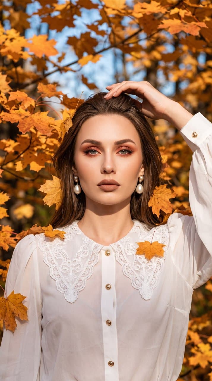 Элегантный осенний портрет