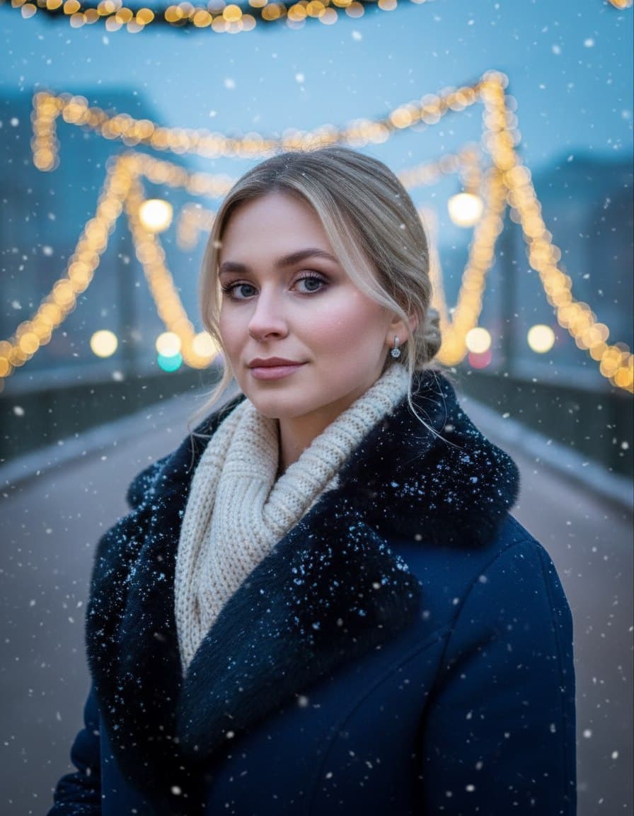 Зимнее вечернее фото