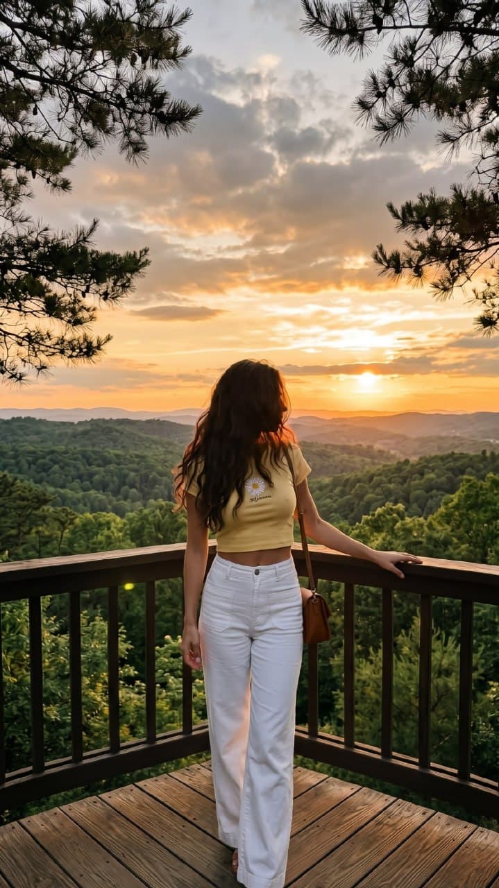 Панорама на закате